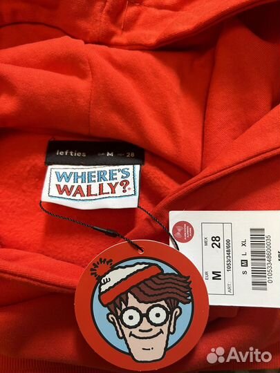 Худи Lefties Where is Wally, 44 новый