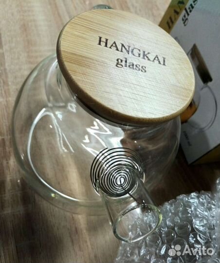 Чайник заварочный стеклянный 1000 мл новый