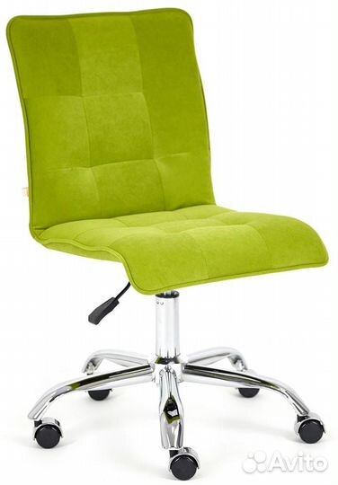 Стул компьютерный Zero флок, олива, 23