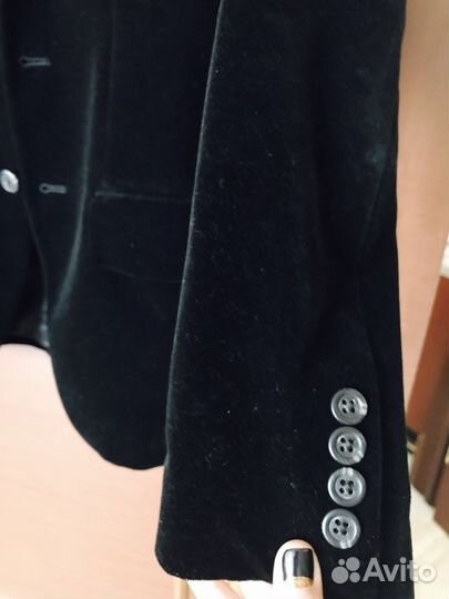 Пиджак бархат чёрный Polo Ralph Lauren