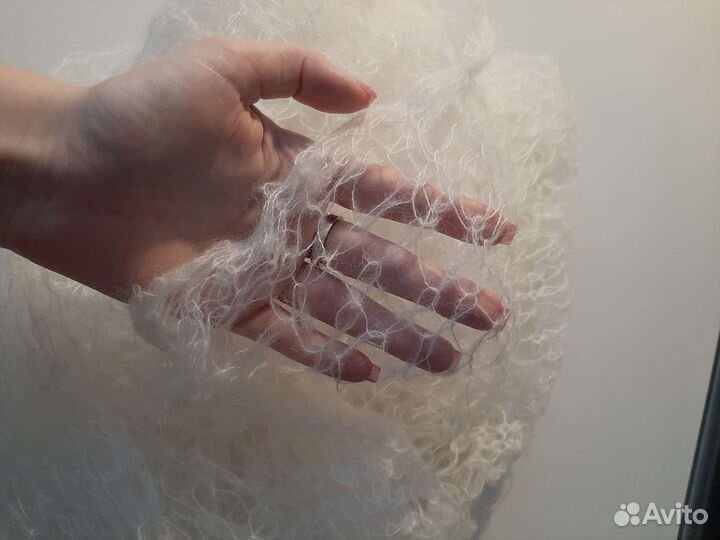 Лёгкий вязаный шарф ручная работа