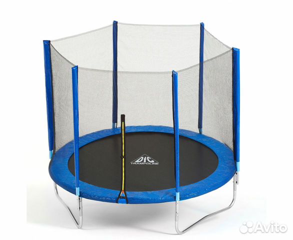 Батут DFC Trampoline Fitness с сеткой 8ft
