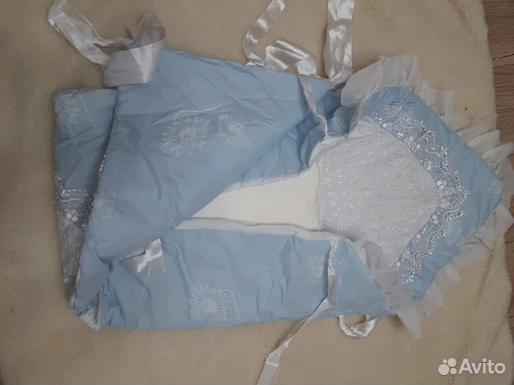 Набор для выписки новорожденного шерстяным одеялом