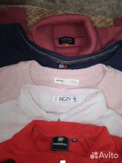 Большой пакет одежды для девочки р146-152(17шт)