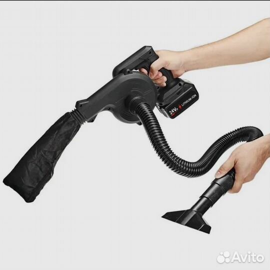 Новая акум. пылесос воздуходувка, 1 акум