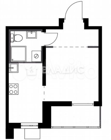 Квартира-студия, 27,6 м², 18/20 эт.