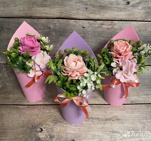 Букет из мыла. Мыло ручной работы