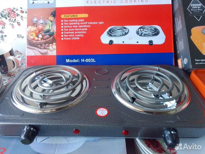 Электроплиты 2 конф и 1 конф. (настольные)