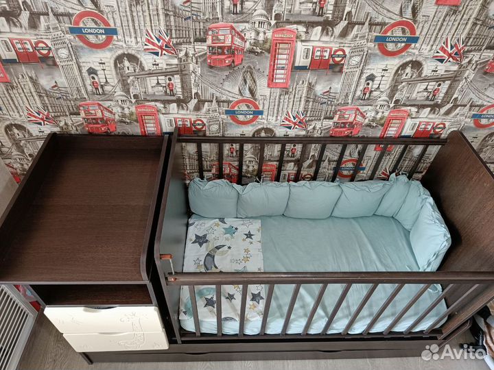 Детская кроватка трансформер