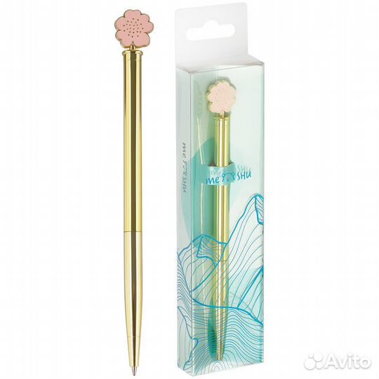 Ручка шариковая Meshu Verbena 1 мм синяя