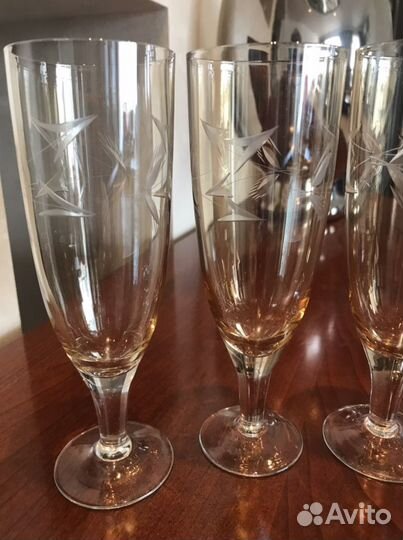 Фужеры винтаж 60-70 х г. цветное стекло