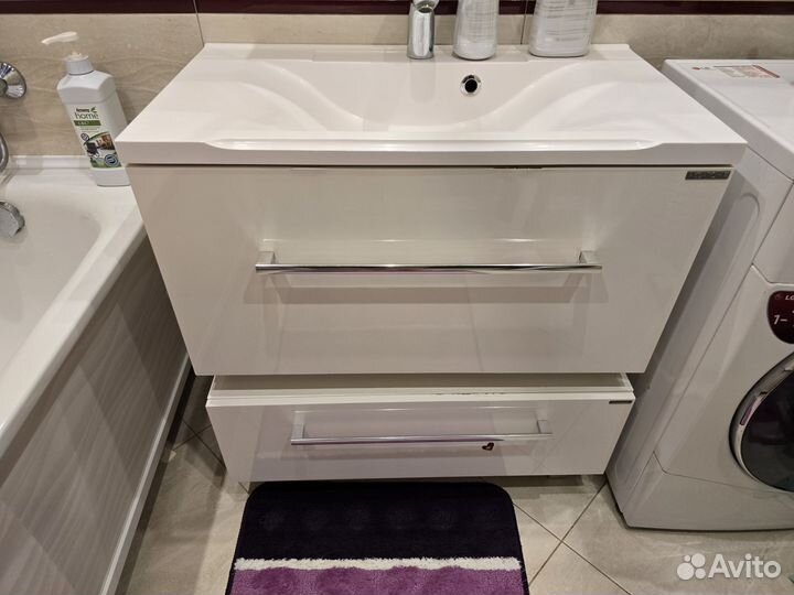 Раковина с тумбой 80 см бу