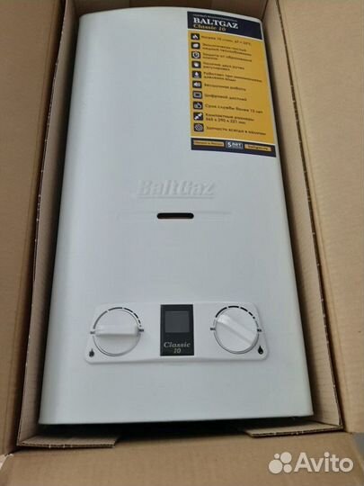 Газовая колонка baltgaz Classic 10 Белая