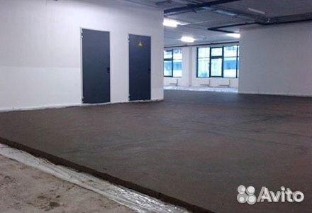 Полусухая стяжка пола за 1 день