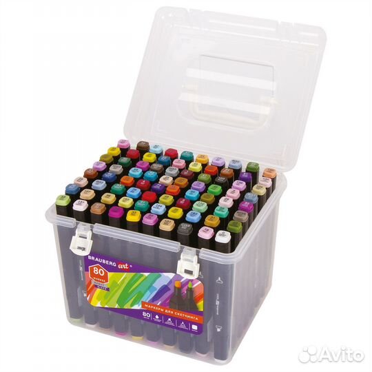 Маркеры для скетчинга двусторонние brauberg ART 80