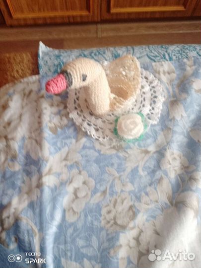 Вязанные цветы