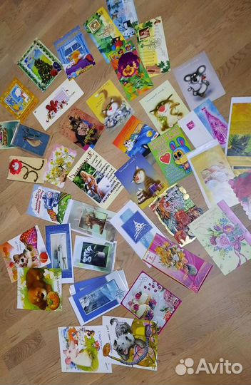 Открытки поздравительные, комплекты