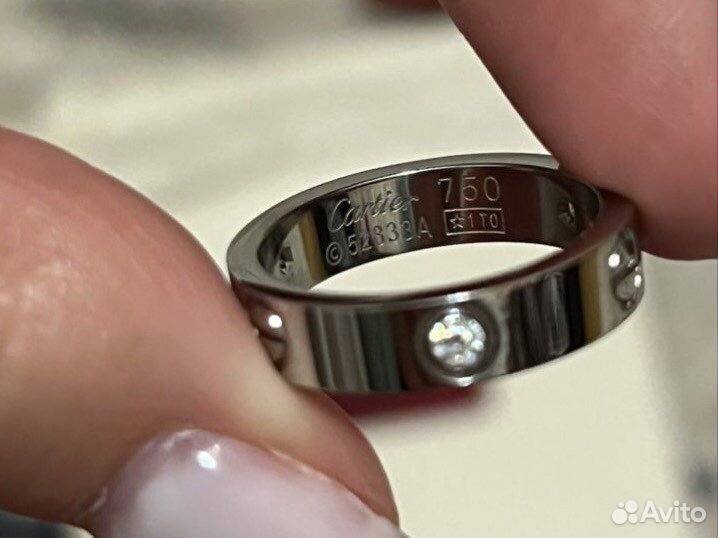 Кольцо Cartier Love 18 размер