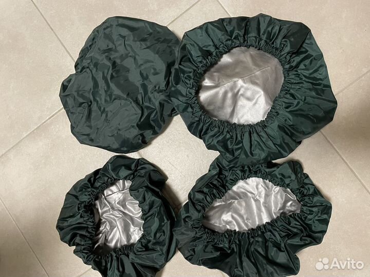 Новые чехлы на колёса коляски