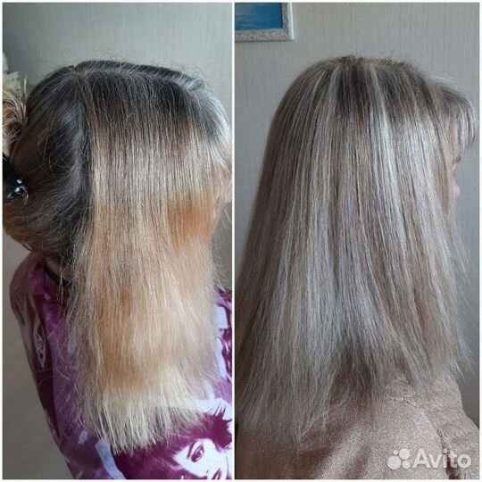 Мелирование, колорирование, окраска, стрижка волос