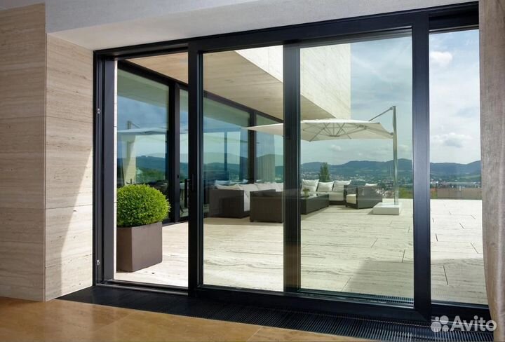 Алюминиевые окна и двери раздвижные