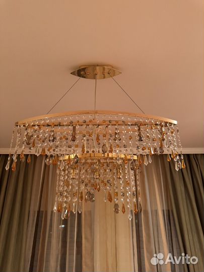 Люстра потолочная хрустальная