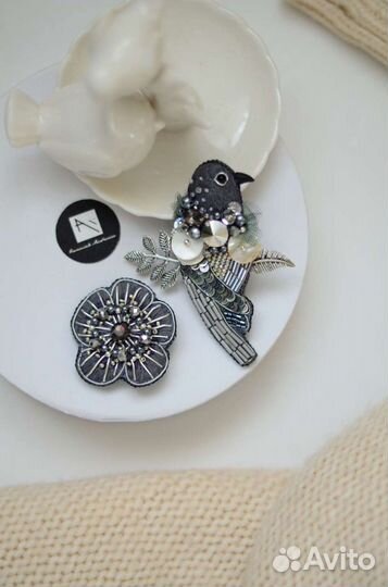 Брошь дуэт 