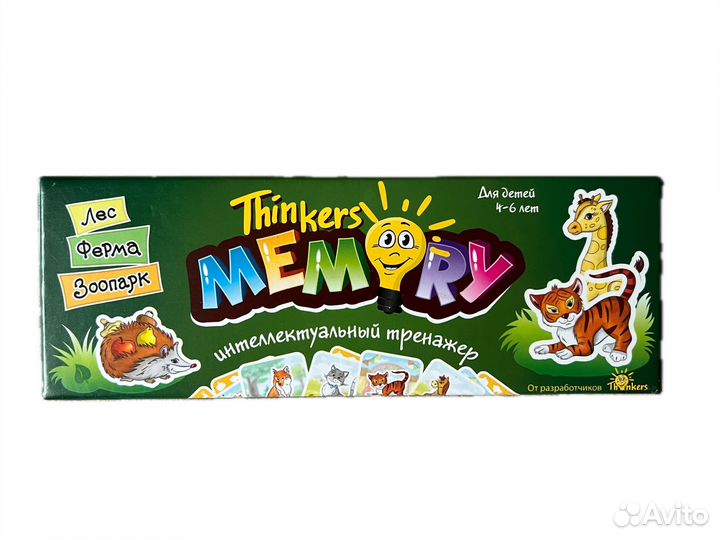 Игра настольная Memory Thinkers 4-6лет