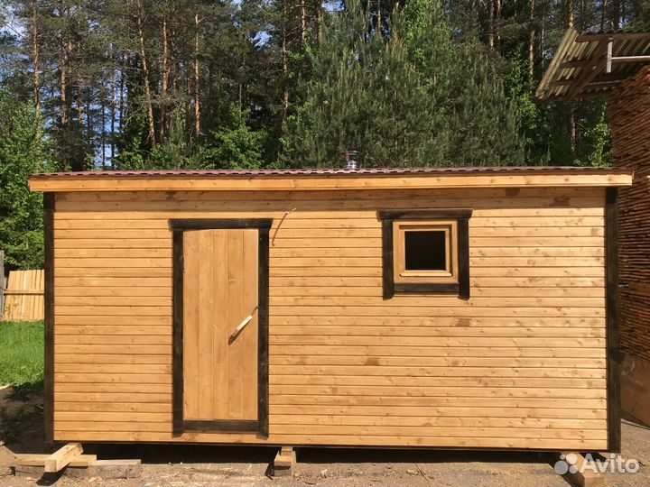 Мобильная баня 5 на 2,3 метра