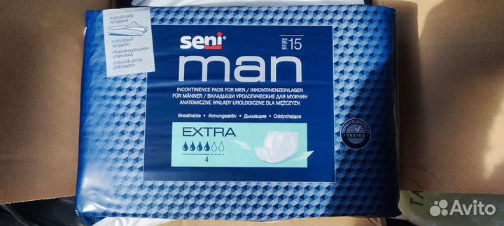 Урологические прокладки для мужчин seni man extra