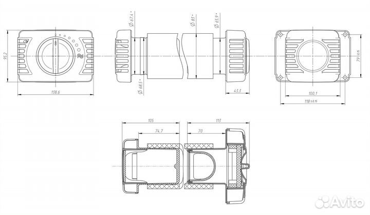 Приточный вентиляционный клапан ион