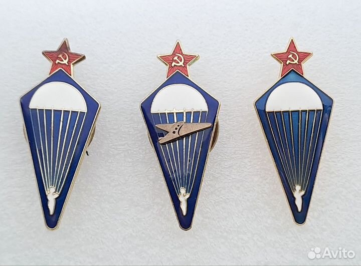 Знак парашютист горячая эмаль