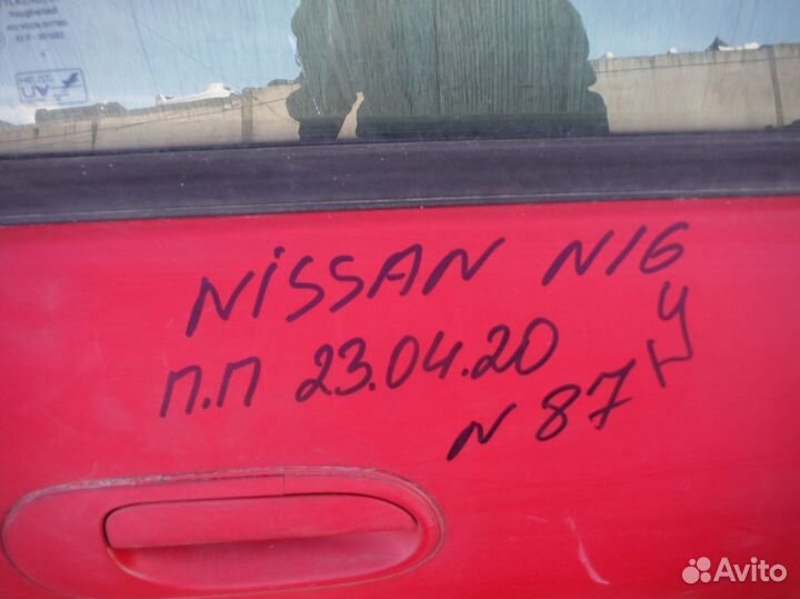 Дверь передняя правая (№87) Nissan Almera N16 2005