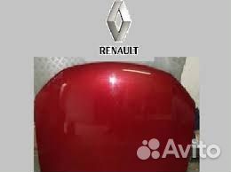 Капот Сандеро Renault Sandero 09-2014 красный 21В