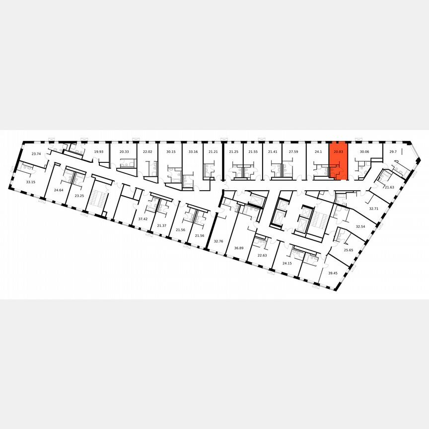 Апартаменты-студия, 20,8 м², 2/15 эт.