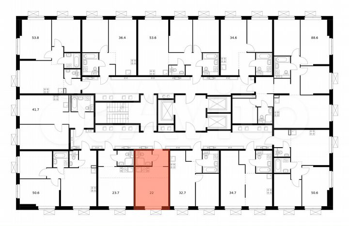 Квартира-студия, 22 м², 21/21 эт.