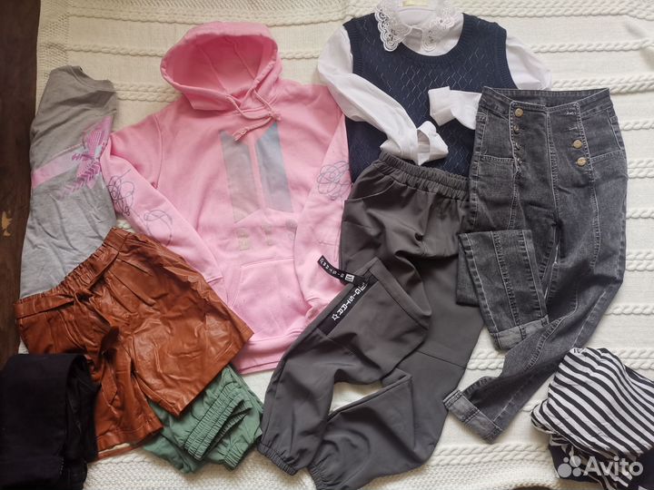 Вещи пакетом для девочки 12-14 лет, 158рост