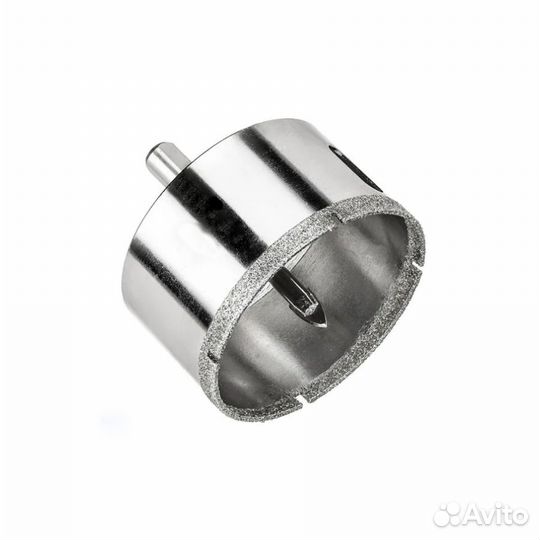 Коронка алмазная 70 мм по стеклу и керамике с цент