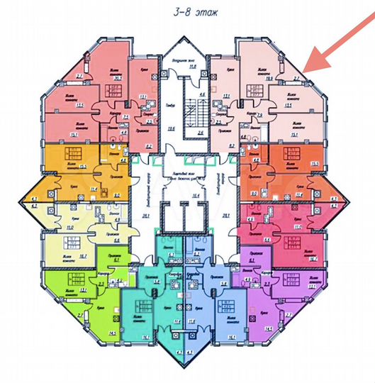 3-к. квартира, 89,1 м², 2/17 эт.