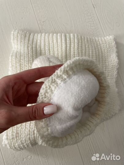 Новый зимний комплект шапка шарф