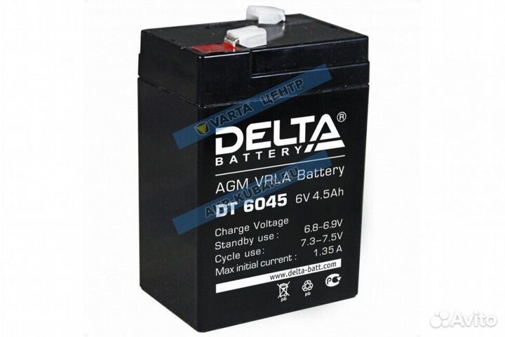 Аккумулятор Delta Battery 4.5 Ah гарантия
