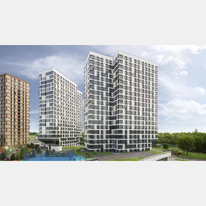 Апартаменты-студия, 22,5 м², 13/21 эт.