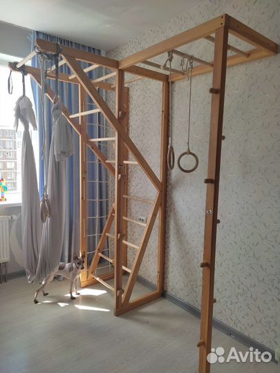 Детский спортивный комплекс деревянный