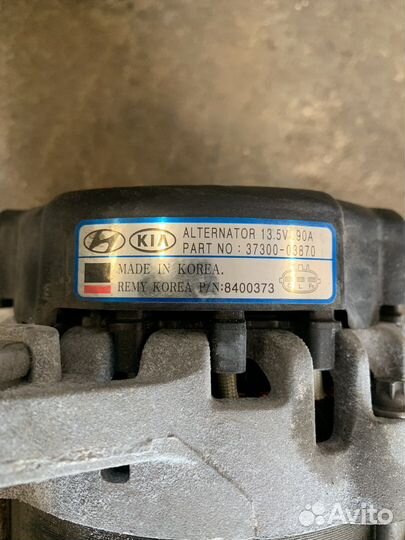 Генератор hyundai solaris 2 1.4 2020 г. G4LC