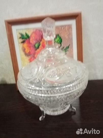 Хрустальная конфетница