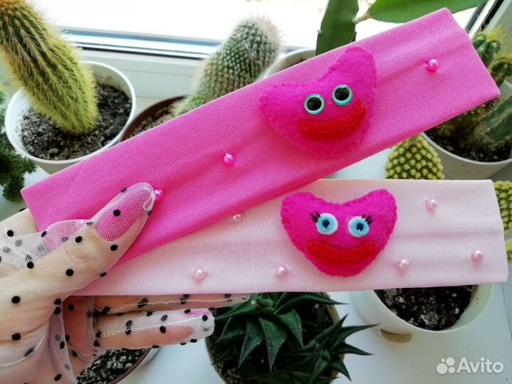 Повязка на голову ободок для девочки ручная работа