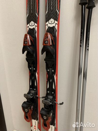 Горные лыжи Rossignol 163, ботинки Dalbello, палки