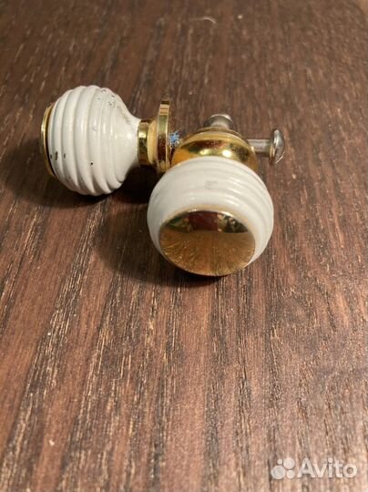 Ручки мебельные, шпингалеты (латунь). Винтаж СССР