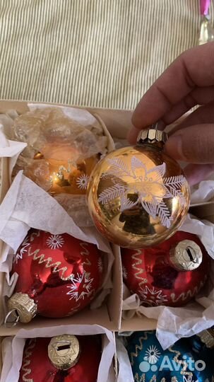 Елочные игрушки гдр шары