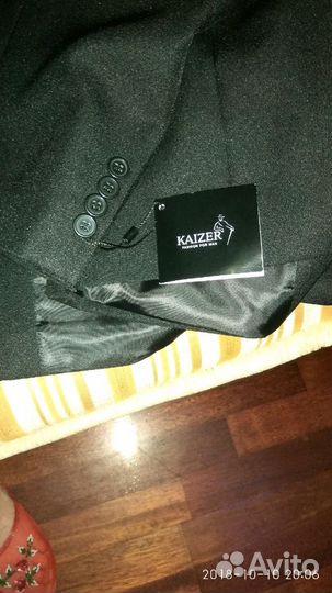Новый Костюм мужской kaizer. Цвет чёрный
